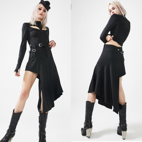Punk Rave Dresses & Skirts - Punk Rave Irregular Midi Skirt